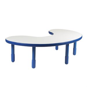 Table en forme d'haricot - Bleu - 18"