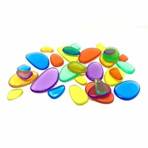 Rainbow Acrylic Pebbles